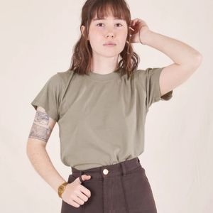 Big Bud Press 🌈 | Organic Vintage Tee in Khaki Grey